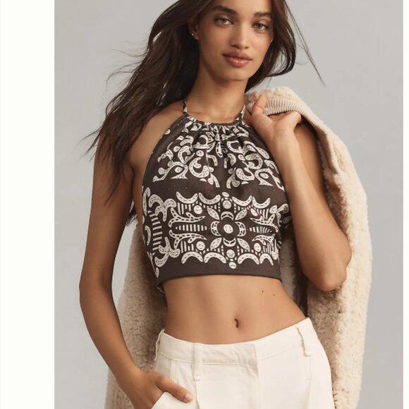 Brand New Anthropologie Forever That Girl Open-Back Halter Top - Picture 3 of 9